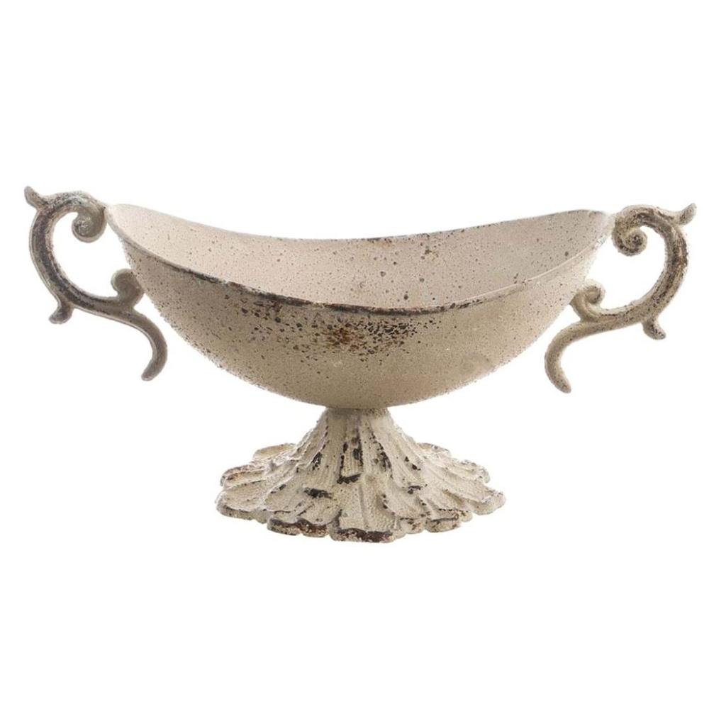 biely kov rustikalna vaza stolova dekoracia klasicky patinovana elegantne shabby chic styl vidiecky sviatocna dekoracia.jpg